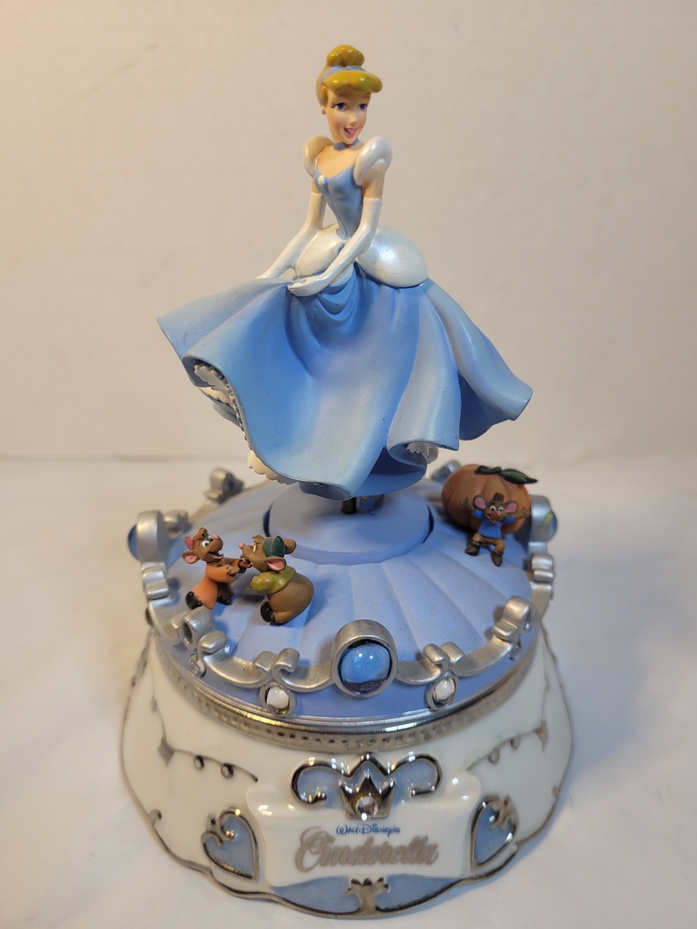 2003 Disney Cinderella's Dance Music Box Limited Edition Heirloom Porcelain